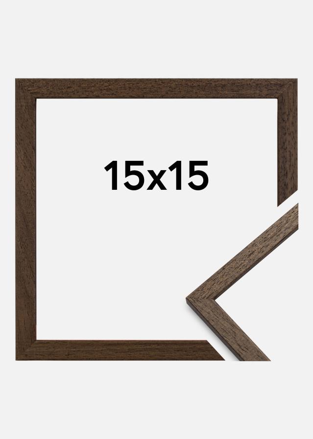 Fotolijst Edsbyn Acrylglas Walnoot 15x15 cm
