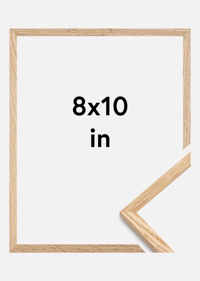 Fotolijst Smal Eikenhout Acrylglas 8x10 inches (20,32x25,4 cm)