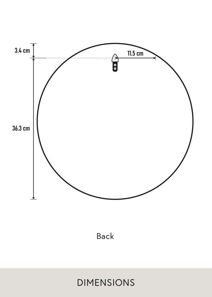 Spiegel Reflection Wit 40 cm Ø