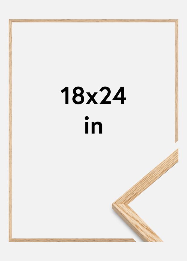 Fotolijst Smal Eikenhout Acrylglas 18x24 inches (45,72x60,96 cm)