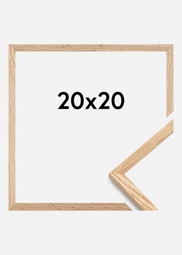 Fotolijst Smal Eikenhout Acrylglas 20x20 cm