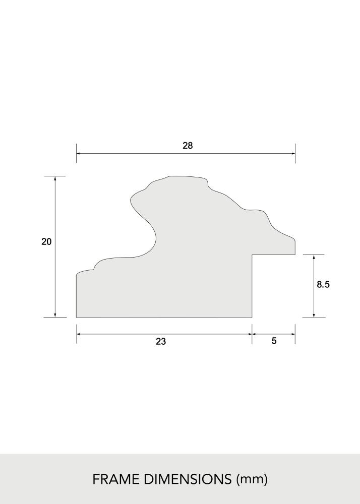 Fotolijst Swirl Acrylglas Goud 30x40 cm