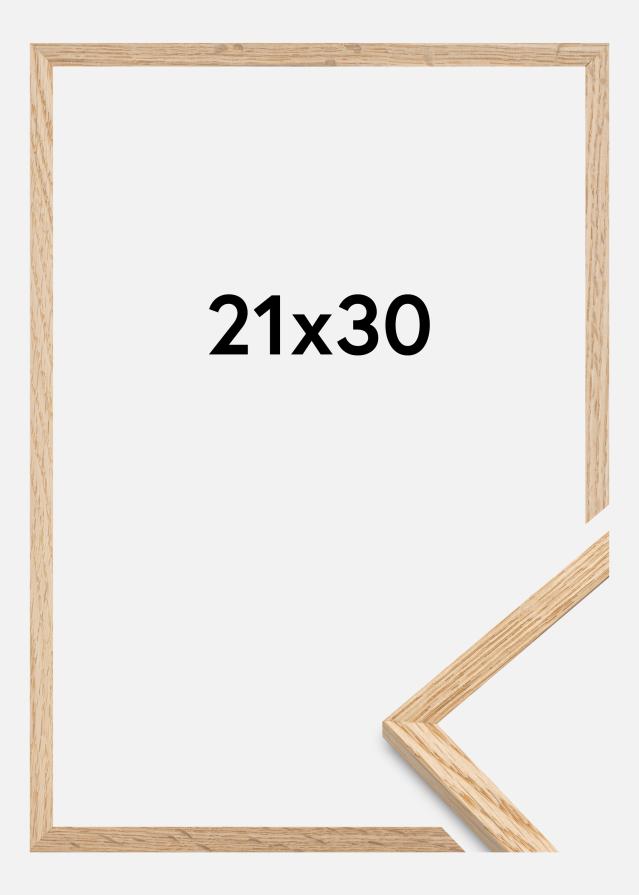 Fotolijst Smal Eikenhout Acrylglas 21x30 cm