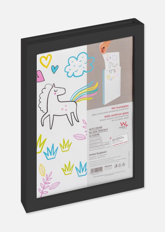 Fotolijst Explorer Acrylglas Zwart A4