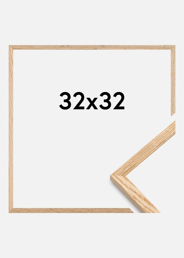 Fotolijst Smal Eikenhout Acrylglas 32x32 cm