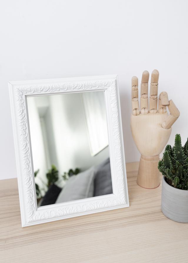 Spiegel Nostalgia Wit 15x20 cm
