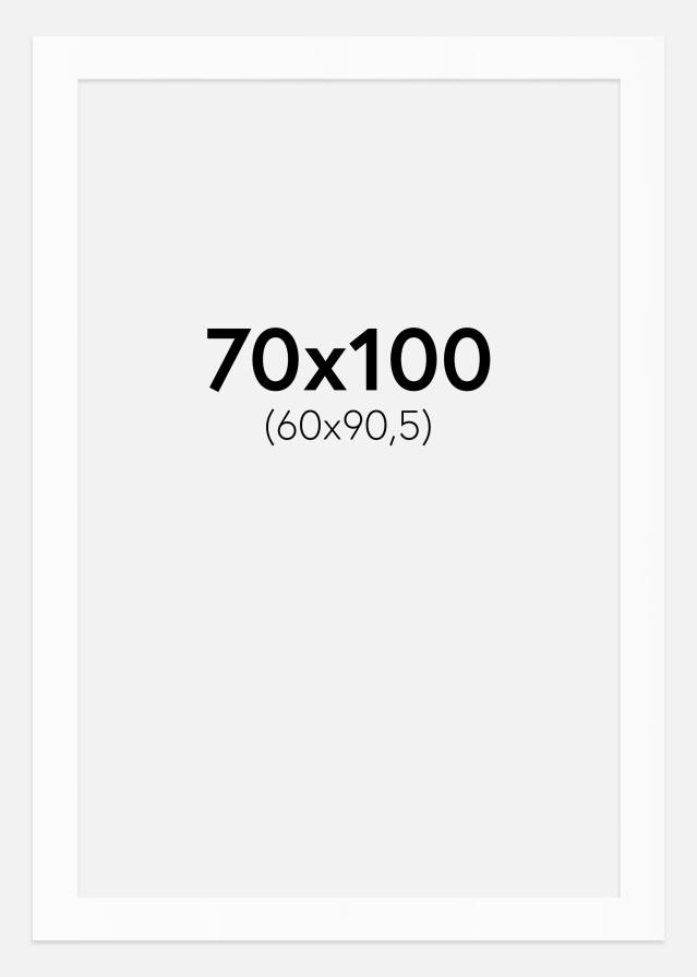 Passe-partout Wit Standaard (Witte kern) 70x100 cm (60x90,5)