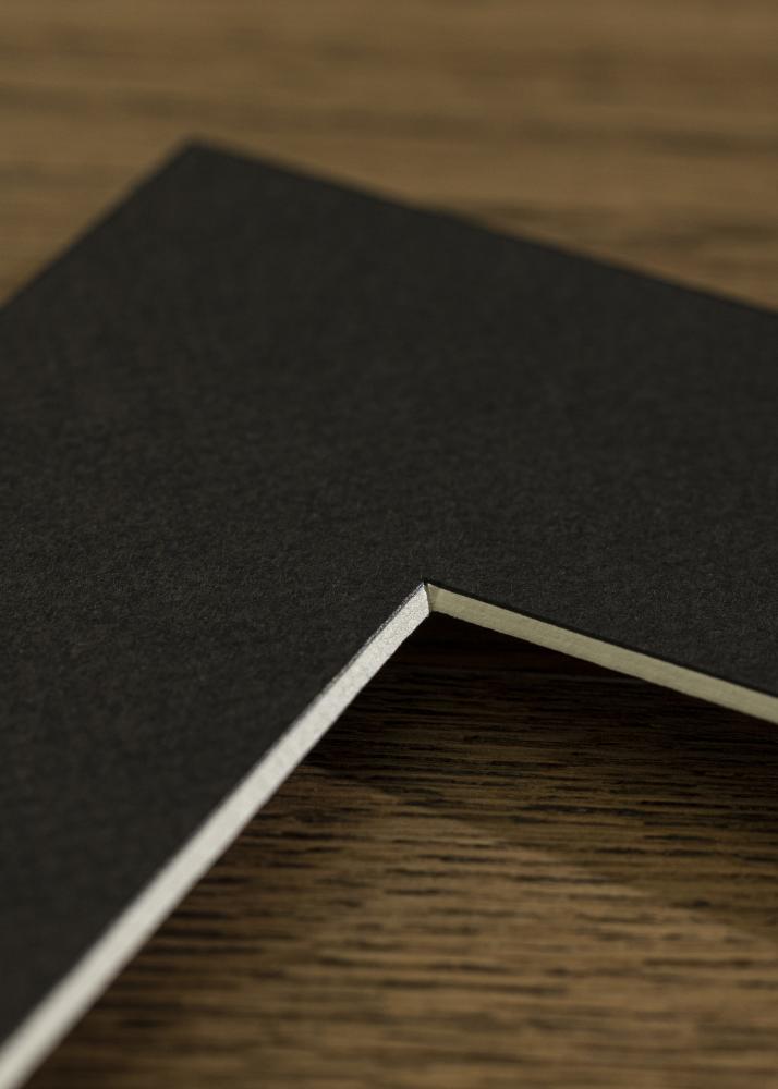 Passe-partout Canson Zwart (Witte kern) 40x50 cm (29x39)