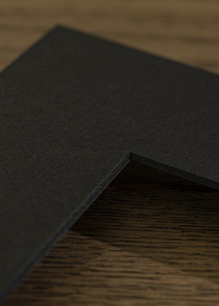 Passe-partout Zwart (Zwarte kern) 40x40 cm (29x29)