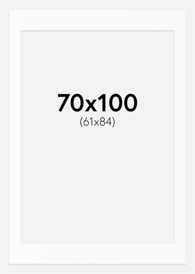 Passe-partout Wit Standaard (Witte kern) 70x100 cm (61x84)