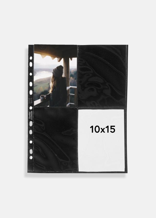 Foto insteekhoezen 10x15 cm staand - 10-pack Zwarte