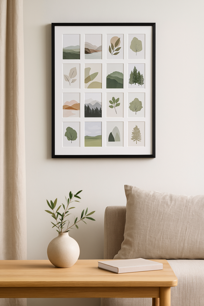 Black Wood - 16 Foto's collage