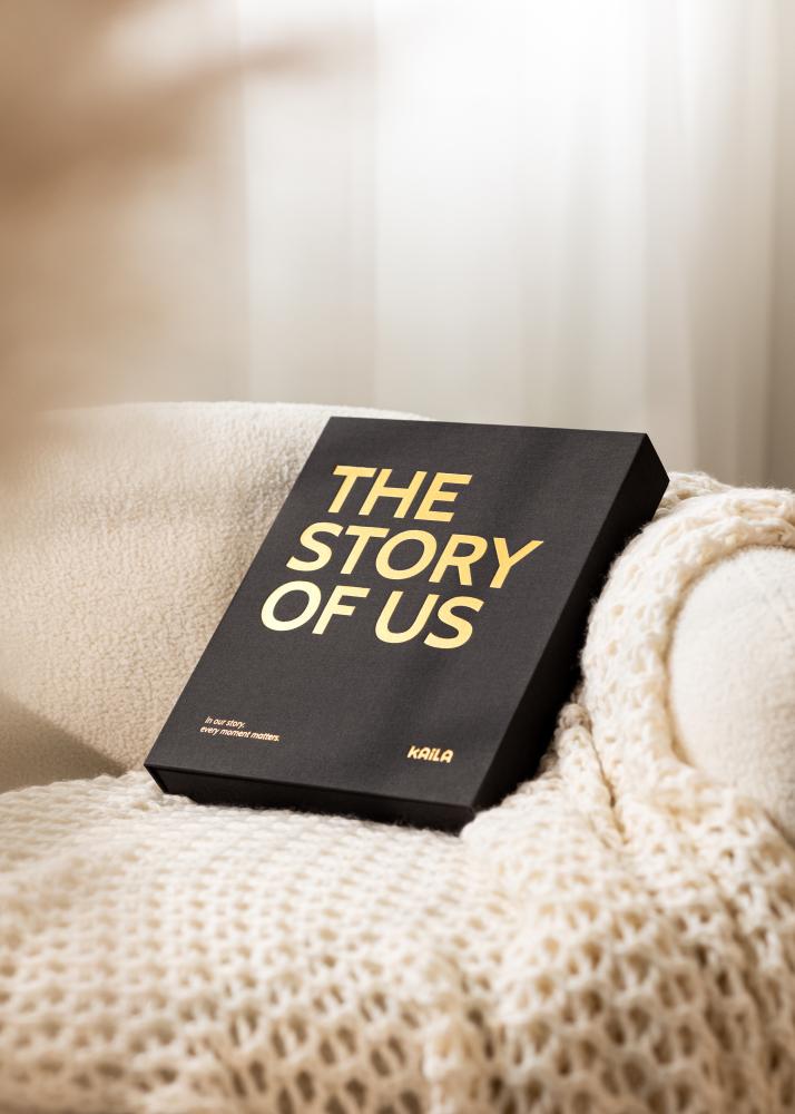 KAILA THE STORY OF US Black - Coffee Table Photo Album (60 Zwarte zijden)