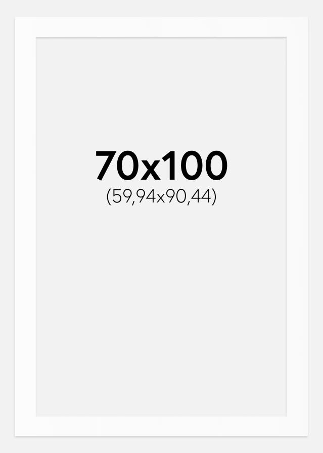 Passe-partout Wit Standaard (Witte kern) 70x100 cm (59,9x90,4)