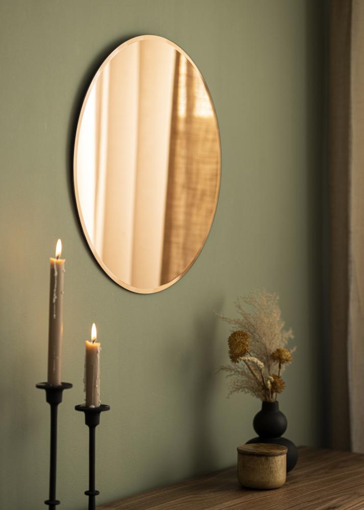 KAILA Ronde Spiegel Rose Gold Deluxe 50 cm Ø