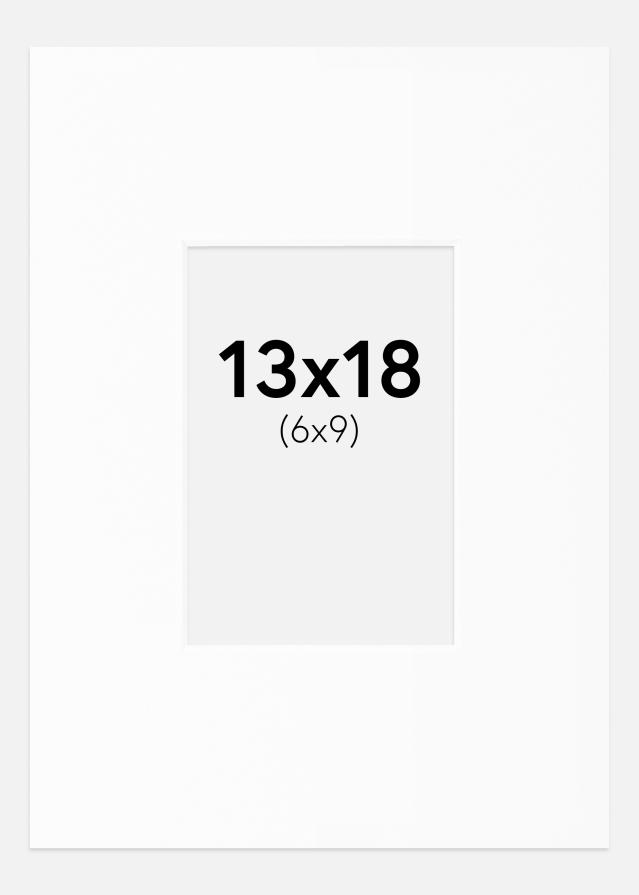 Passe-partout Wit Standaard (Witte kern) 13x18 cm (6x9)