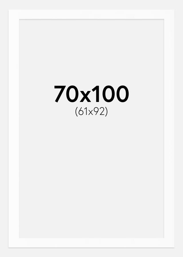 Passe-partout Wit Standaard (Witte kern) 70x100 cm (61x92)
