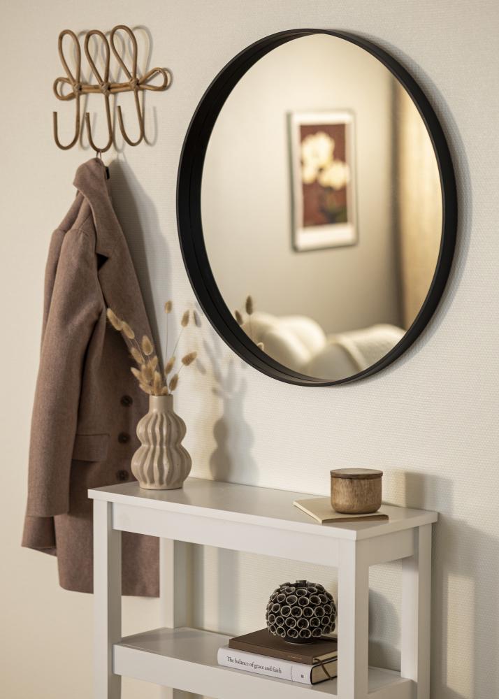 Spiegel Reflection Zwart 70 cm Ø