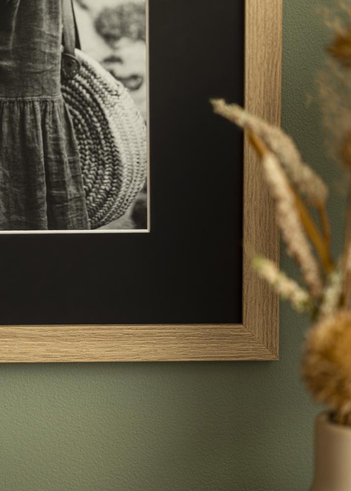 Passe-partout Zwart Standaard (Witte kern) 60x60 cm (49x49)