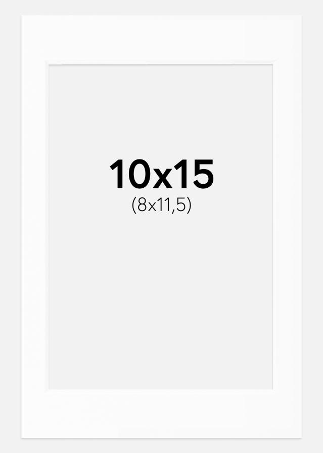 Passe-partout Wit Standaard (Witte kern) 10x15 cm (8x11,5)