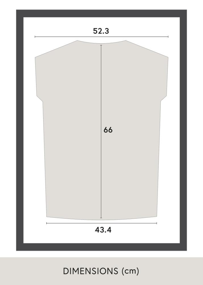 Fotolijst Jersey Box Acrylglas Zwart/Wit 60x80 cm