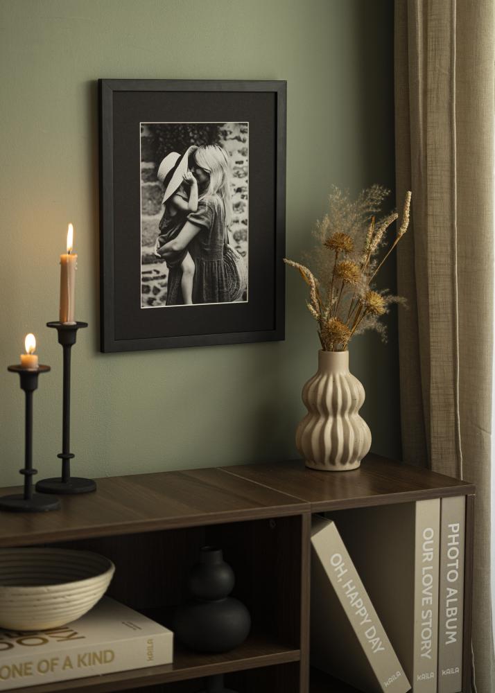 Passe-partout Canson Zwart (Witte kern) 40x50 cm (29x39)