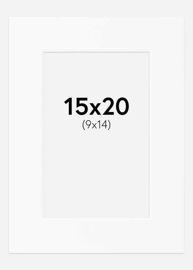 Passe-Partout Off-white (Witte kern) 15x20 cm (9x14)