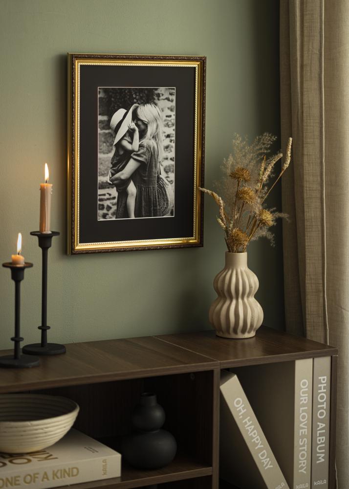 Passe-partout Zwart Standaard (Witte kern) 40x60 cm (31,9x47,3 - A3+)