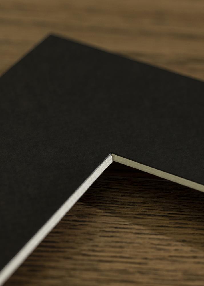 Passe-partout Zwart Standaard (Witte kern) 40x60 cm (31,9x47,3 - A3+)