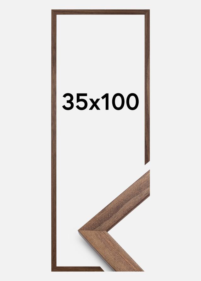 Fotolijst Stilren Acrylglas Walnoot 35x100 cm