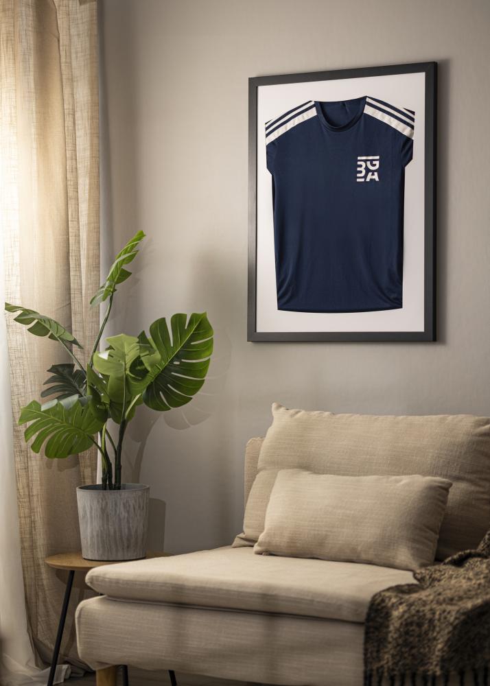 Fotolijst Jersey Box Acrylglas Zwart/Wit 60x80 cm