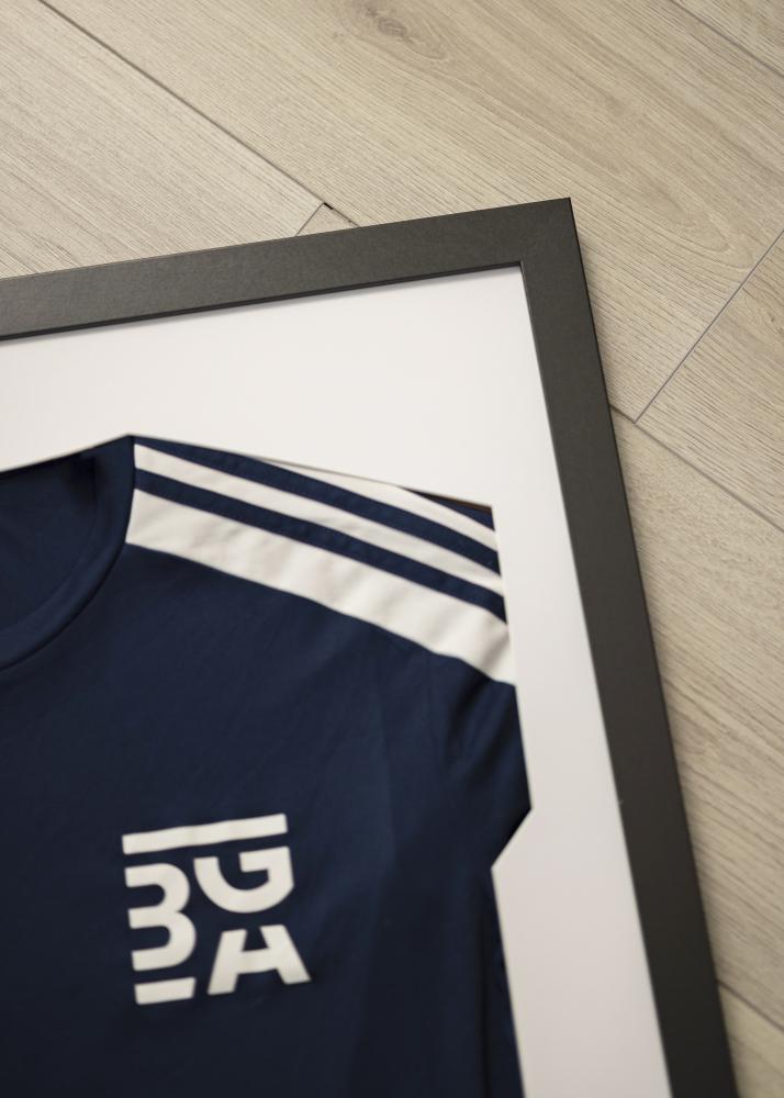 Fotolijst Jersey Box Acrylglas Zwart/Wit 60x80 cm