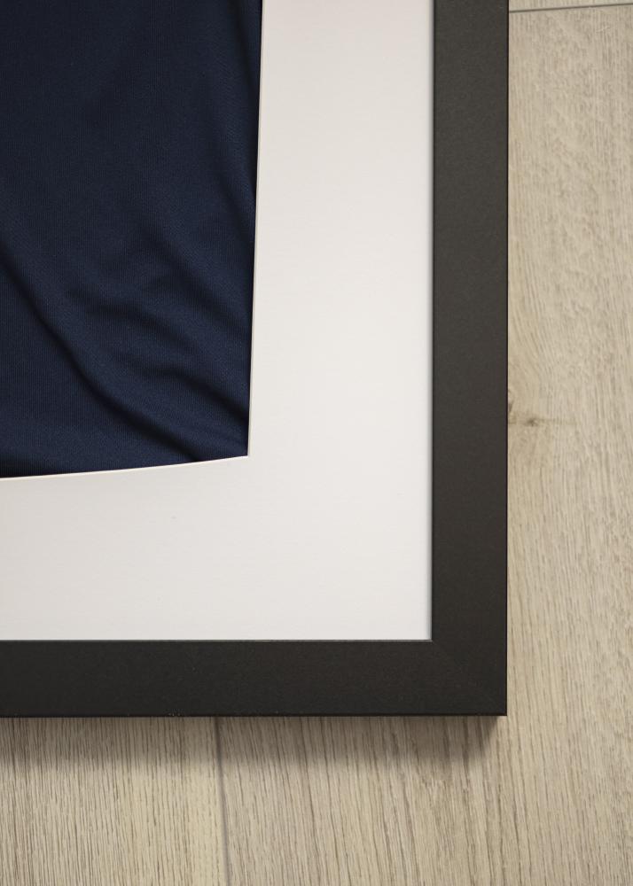 Fotolijst Jersey Box Acrylglas Zwart/Wit 60x80 cm