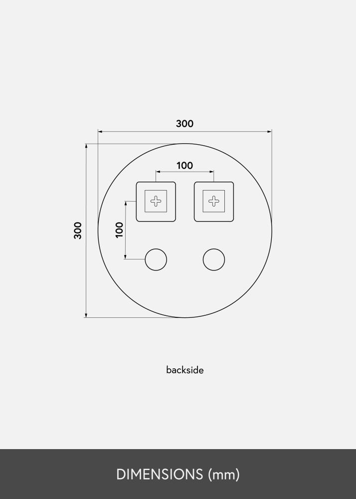 KAILA Ronde Spiegel 30 cm Ø