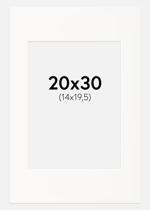 Passe-Partout Off-white (Witte kern) 20x30 cm (14x19,5)