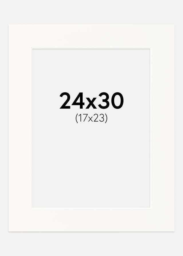 Passe-Partout Off-white (Witte kern) 24x30 cm (17x23)