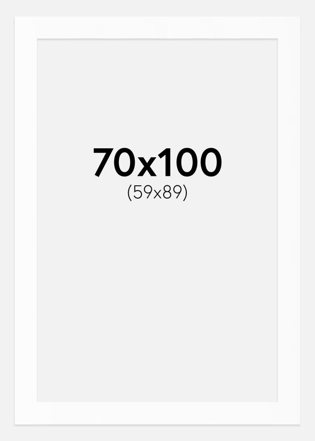 Passe-partout Wit Standaard (Witte kern) 70x100 cm (59x89)
