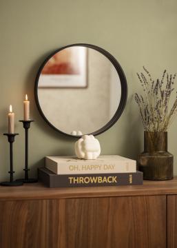 Spiegel Reflection Zwart 40 cm Ø