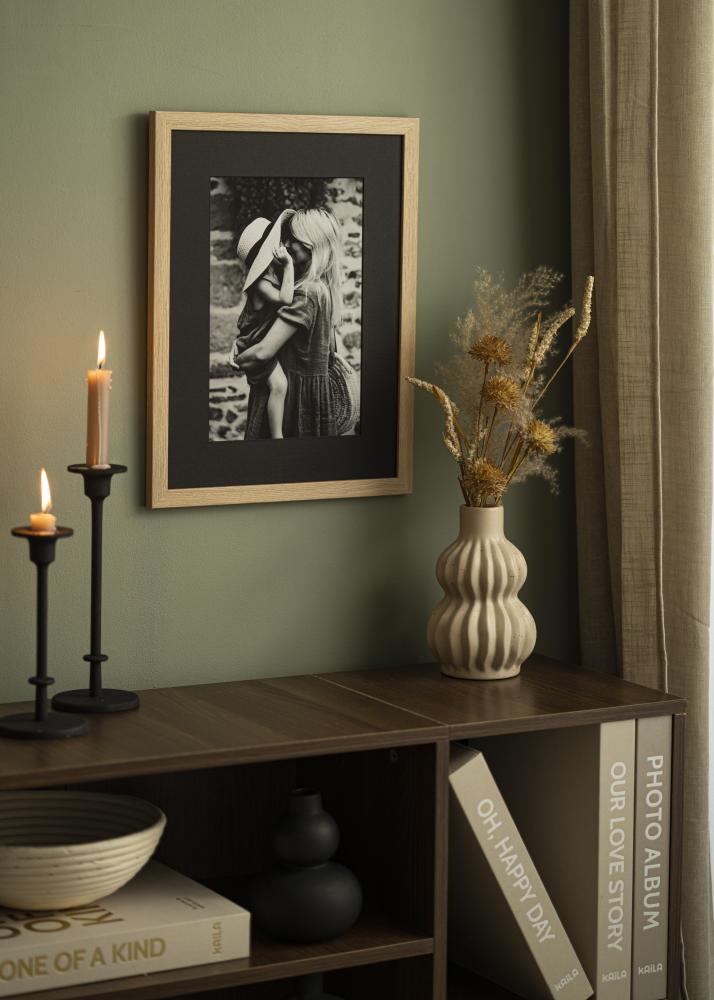 Passe-partout Zwart (Zwarte kern) 40x40 cm (29x29)