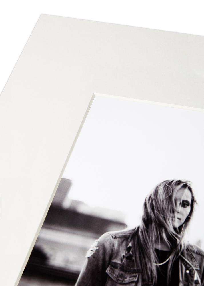 Passe-partout XL Wit (Witte kern) 30x30 cm (14x14)