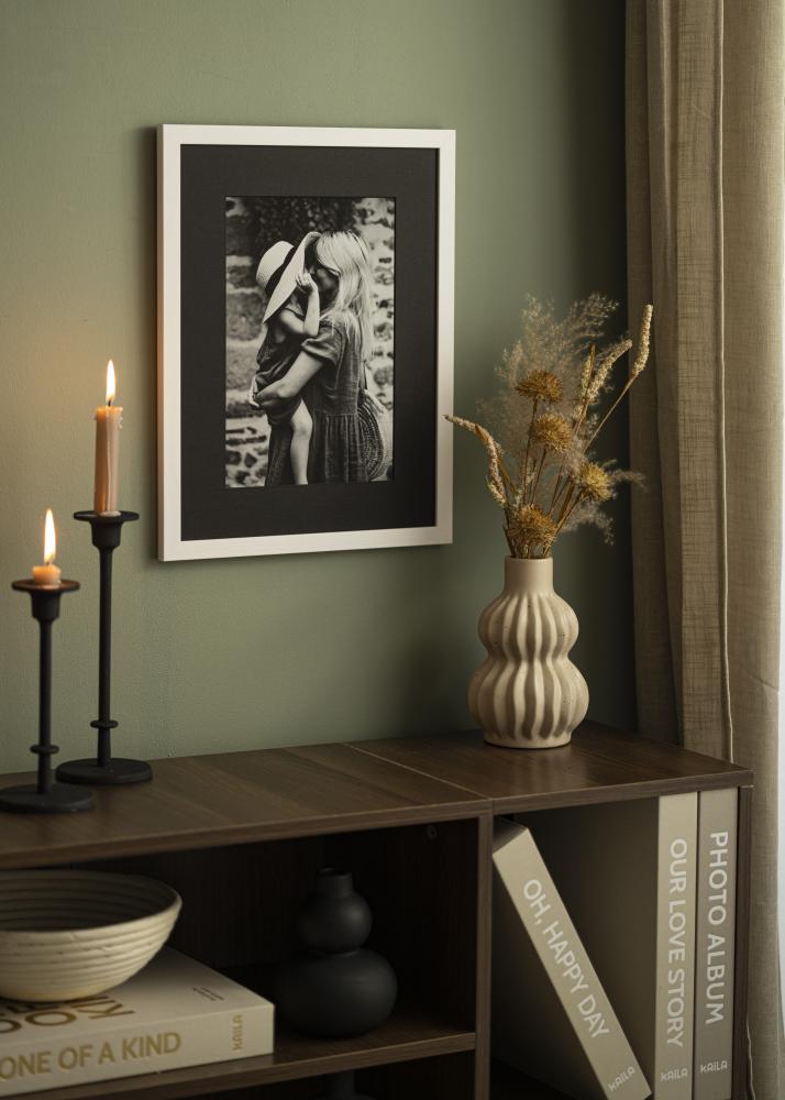 Passe-partout Zwart (Zwarte kern) 40x40 cm (29x29)