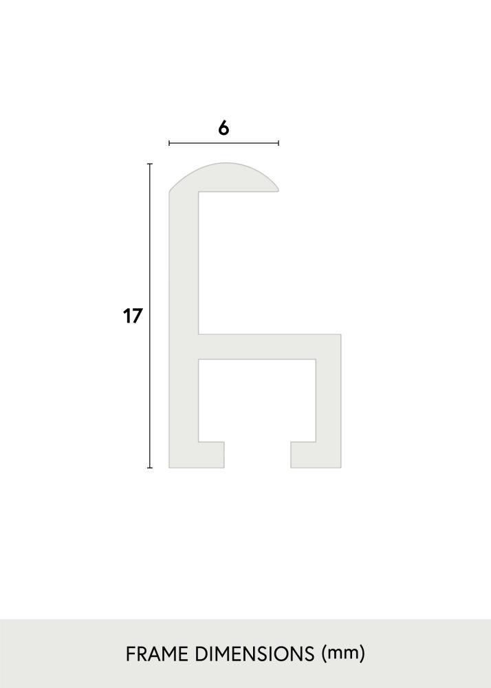 Fotolijst Visby Acrylglas Zwart 29,7x42 cm (A3)