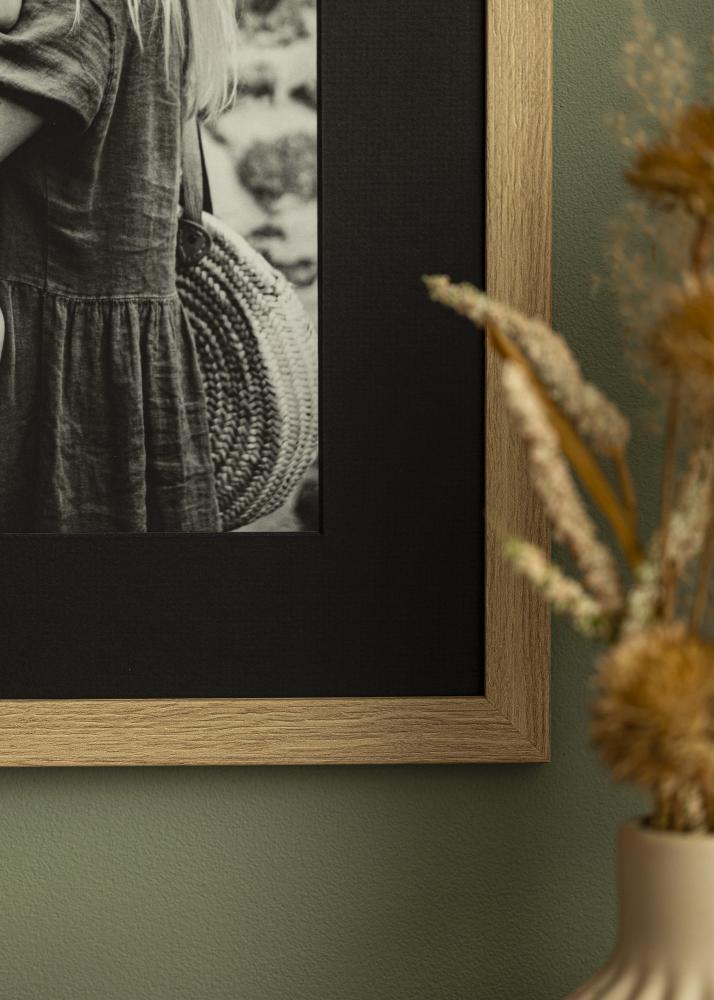 Passe-partout Zwart (Zwarte kern) 40x40 cm (29x29)