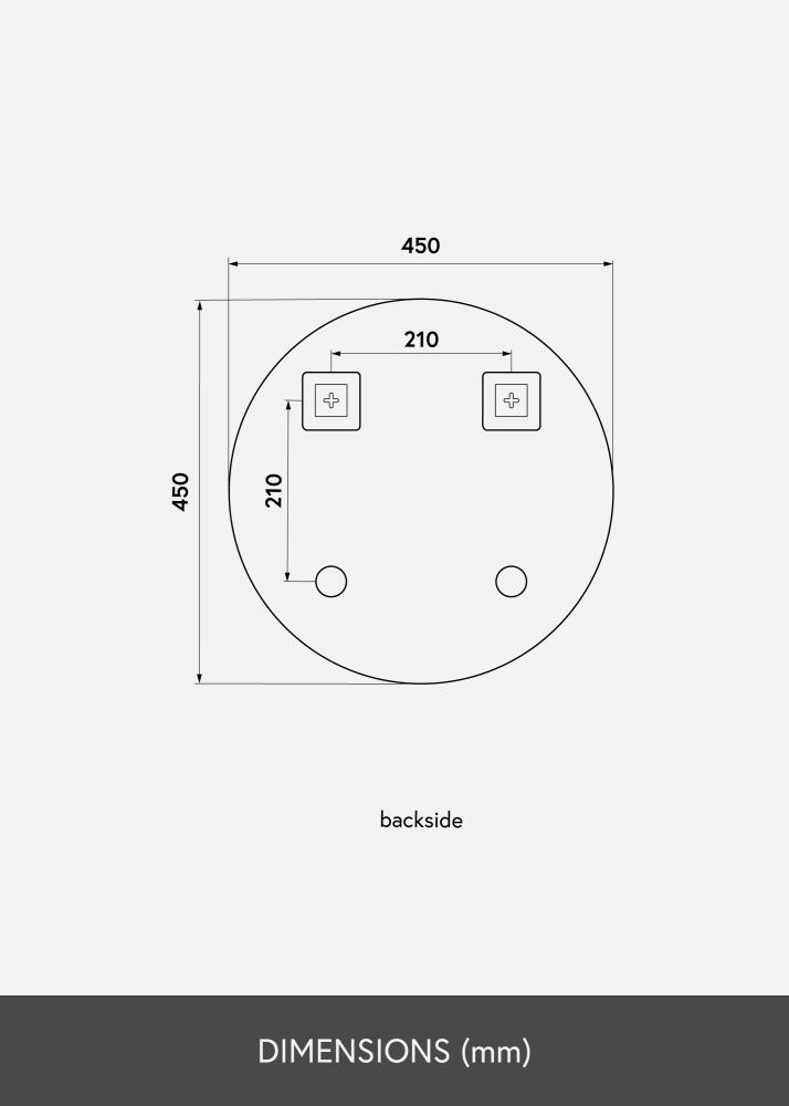 KAILA Ronde Spiegel 45 cm Ø