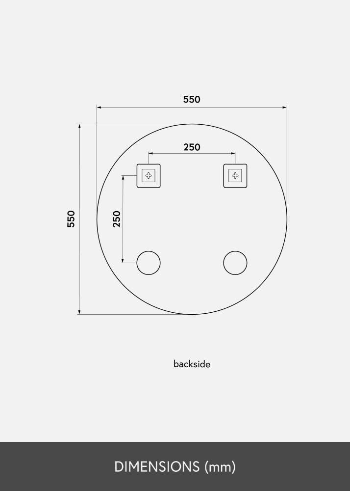 KAILA Ronde Spiegel 55 cm Ø