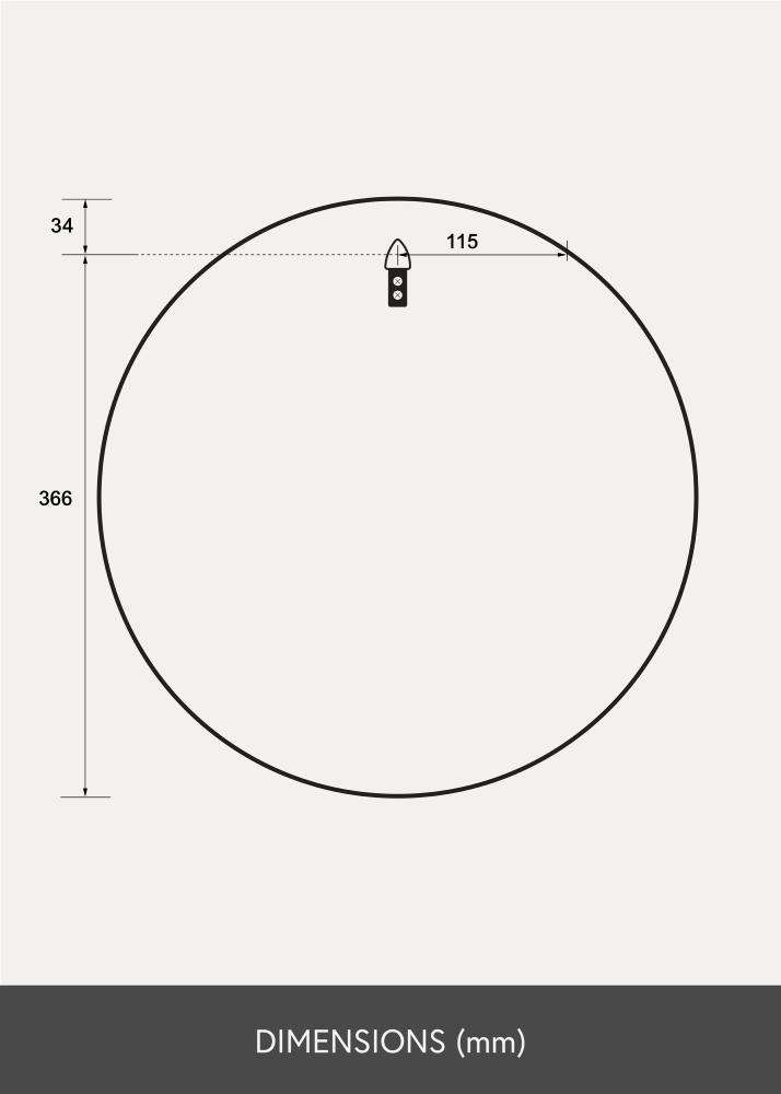 Spiegel Reflection Wit 40 cm Ø