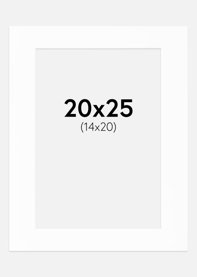 Passe-partout Canson Wit (Witte kern) 20x25 cm (14x20)