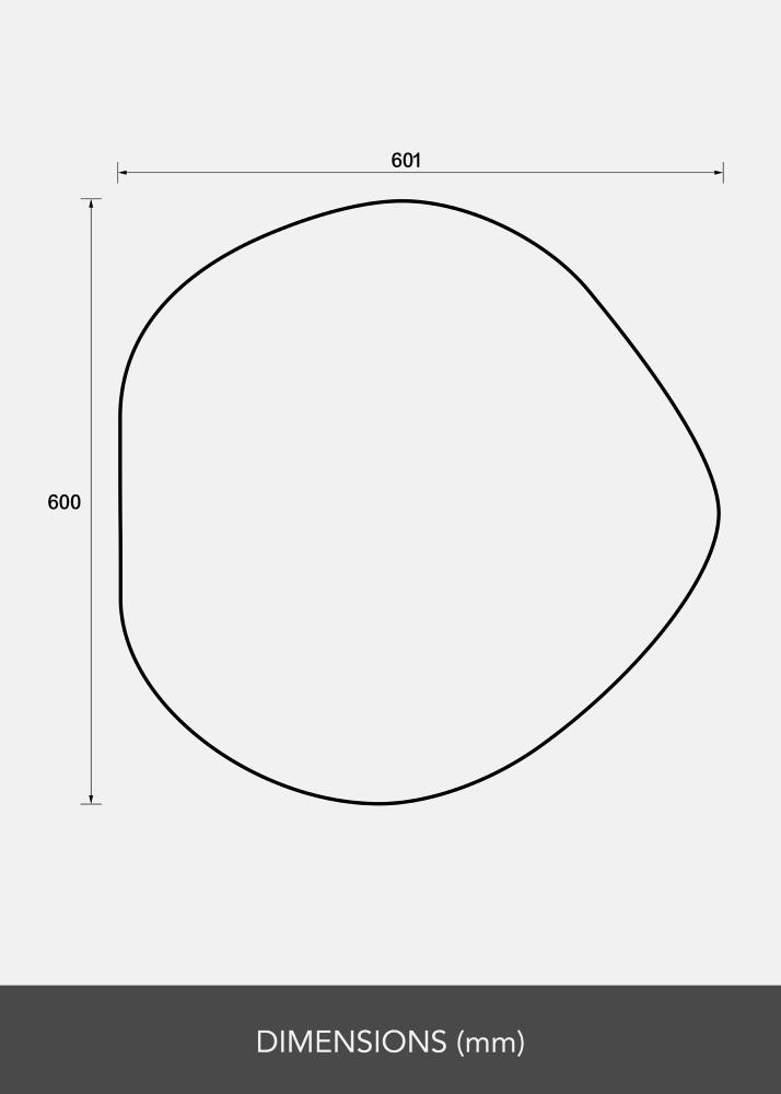 Spiegel Crystal Clear 60x60 cm
