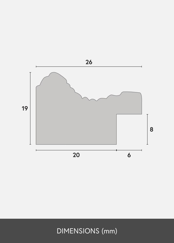 Fotolijst Lattice Acrylglas Goud 40x60 cm