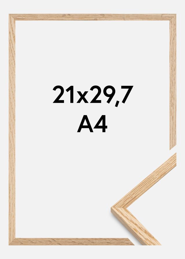 Fotolijst Smal Eikenhout Acrylglas 21x29,7 cm (A4)